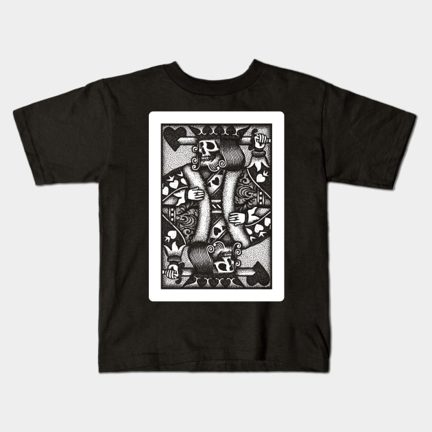 Suicide King Kids T-Shirt by GAz